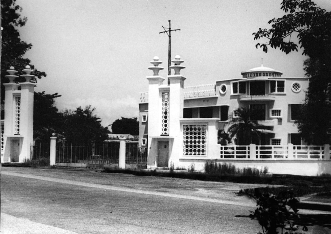 The house in its years as a government guesthouse, 1980.