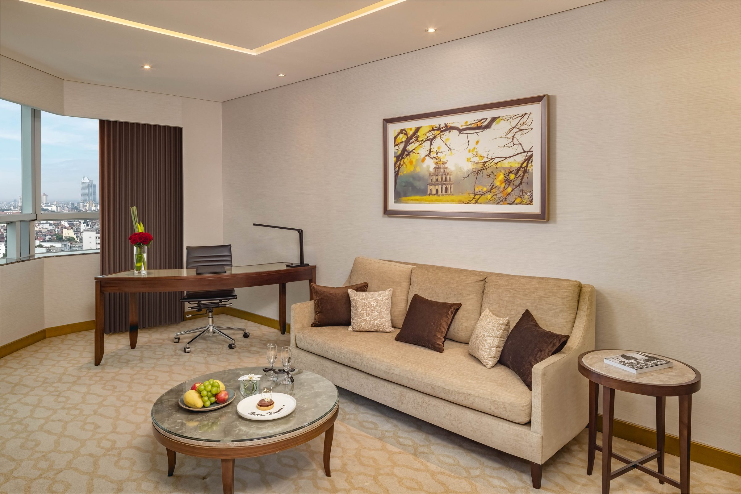 A honeymoon setup in The Level Suite.